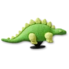 3D-vihreä dinosaurus, jossa on suomut – Jibbitz-korut