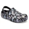 Baya Lined Clog ”Black White”