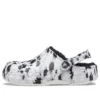 Baya Lined Clog, fleecevuoratut unisex-tohvelit, valkoiset ja harmaat ”White Grey”