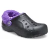 Baya Lined Fuzz Strap Pistokkaat ”Musta Violetti”