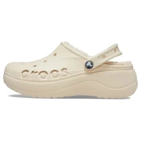 Baya Platform Lined Clog ”Beige”