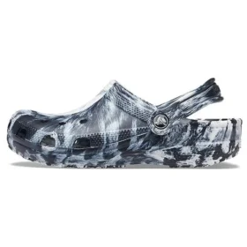 Beach Marbled -unisex-sandaalit, musta ja valkoinen, ”Black White”