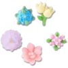 Beaded Flowers 5-pack Jibbitz-korut