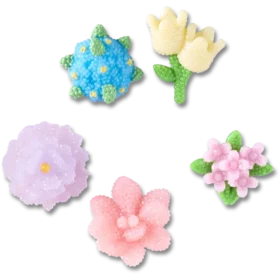Beaded Flowers 5-pack Jibbitz-korut