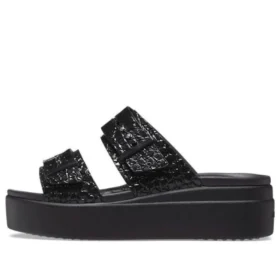 Brooklyn Croco Shine Buckle ”Black”