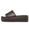 Brooklyn Croco Shine Slide -sandaalit ”Espresso”
