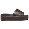 Brooklyn Croco Shine Slide -sandaalit ”Espresso”