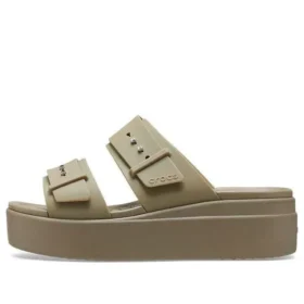 Brooklyn Low Wedge -sandaali ”Beige”