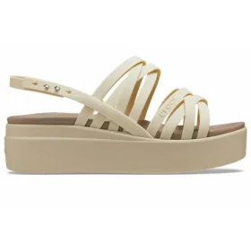 Brooklyn Strappy Low Wedge ”Bone”
