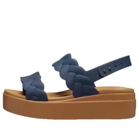 Brooklyn Woven Wedge -sandaalit ”Blue Brown”