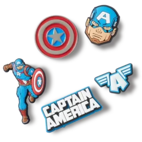 Captain America 5-pakkaus Jibbitz-korut
