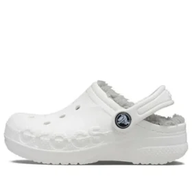 Classic Baya Lined Clog ”White Grey”