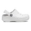 Classic Baya Lined Clog ”White Grey”
