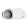 Classic Baya Lined Clog ”White Grey”
