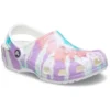 Classic Clog, Crocs-malliset, matalat kengät, urheilulliset, värikkäät siniset sandaalit