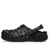 Classic Clog Lined Geometric ”Musta”