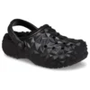 Classic Clog Lined Geometric ”Musta”