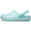 Classic Clog läpikuultavat rantakengät ”Ice Blue”