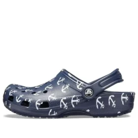 Classic Clog -painetut sandaalit, syvä sininen