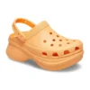Classic Clog Retro Crocs -sandaalit, paksu pohja, oranssi, pienet valaat