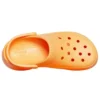 Classic Clog Retro Crocs -sandaalit, paksu pohja, oranssi, pienet valaat
