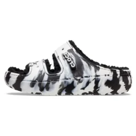 Classic Cozzzy Marbled -sandaalit ”Black White”