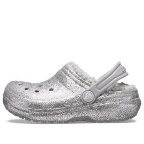 Classic Glitter Lined Clog ”Hopeanharmaa”