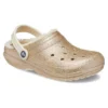 Classic Glitter Lined Clogs ”Gold White”