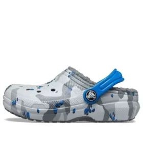 Classic Lined Clog ”Harmaa Valkoinen Sininen”