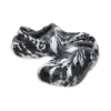 Classic Lined Clog -ulkosandaalit ”Marbled White Black”