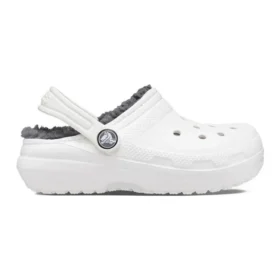 Classic Lined Clogs ”White Grey”