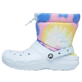 Classic Lined Neo Puff -saappaat ”Tie-Dye Mineral Blue”