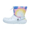 Classic Lined Neo Puff -saappaat ”Tie-Dye Mineral Blue”