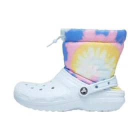 Classic Lined Neo Puff -saappaat ”Tie-Dye Mineral Blue”