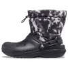 Classic Lined Neo Puff Tie-Dye Saappaat ”Black White”