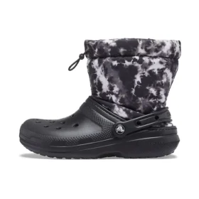 Classic Lined Neo Puff Tie-Dye Saappaat ”Black White”