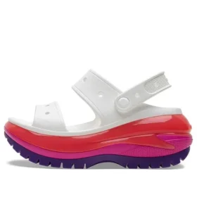 Classic Mega Crush Sandal ”Valkoinen Punainen Violetti”