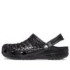 Classic Metallic Crocskin Pistokkaat ”Black”