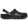 Classic Metallic Crocskin Pistokkaat ”Black”
