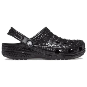 Classic Metallic Crocskin Pistokkaat ”Black”