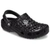 Classic Metallic Crocskin Pistokkaat ”Black”