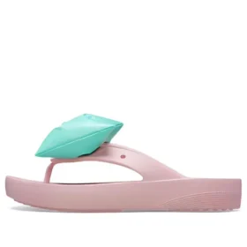 Classic Platform Bow -varvassandaalit ”Pink Teal”