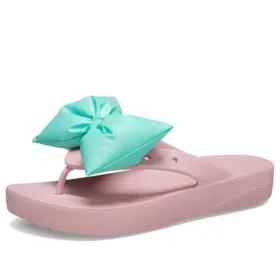 Classic Platform Bow -varvassandaalit ”Pink Teal”