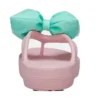 Classic Platform Bow -varvassandaalit ”Pink Teal”