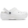 Classic Platform Lined Clogs ”White”