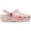 Classic Platform Snake Print Pistokkaat ”Pink”