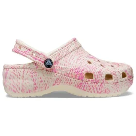 Classic Platform Snake Print Pistokkaat ”Pink”