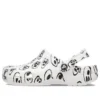 Classic Skull Print -pistokkaat ”White Black”