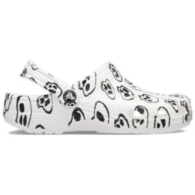 Classic Skull Print -pistokkaat ”White Black”