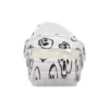 Classic Skull Print -pistokkaat ”White Black”